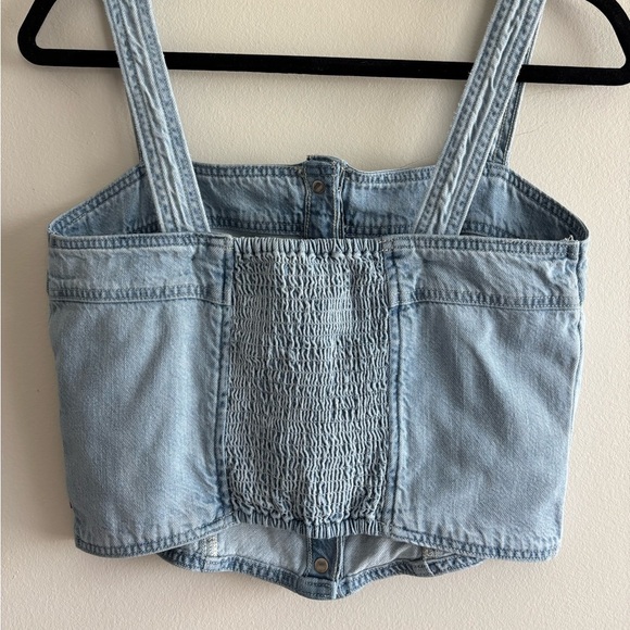 Levi's Light Blue Women's Denim crop top sz S - Picture 6 of 13